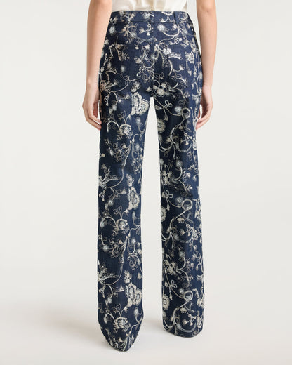 Cinq à Sept Garden Embroidered Nolita Jeans