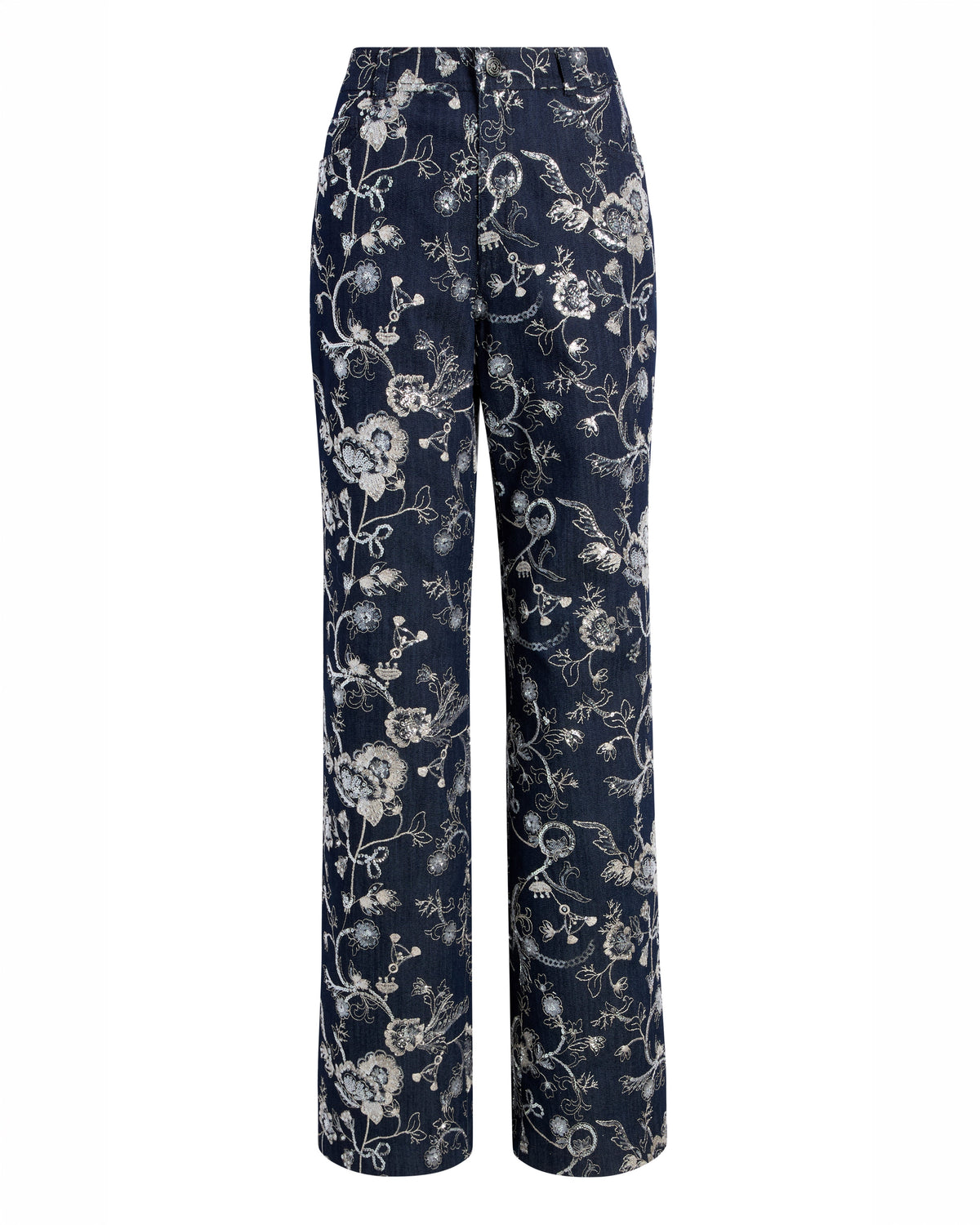 Cinq à Sept Garden Embroidered Nolita Jeans