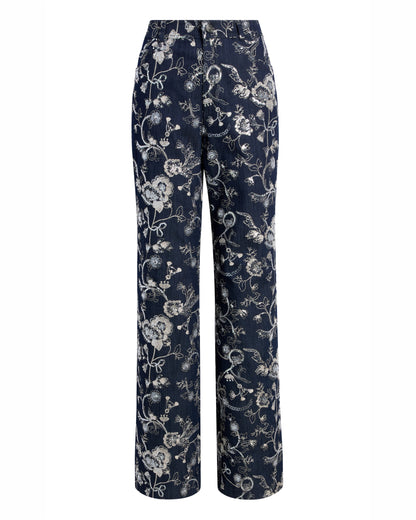 Cinq à Sept Garden Embroidered Nolita Jeans