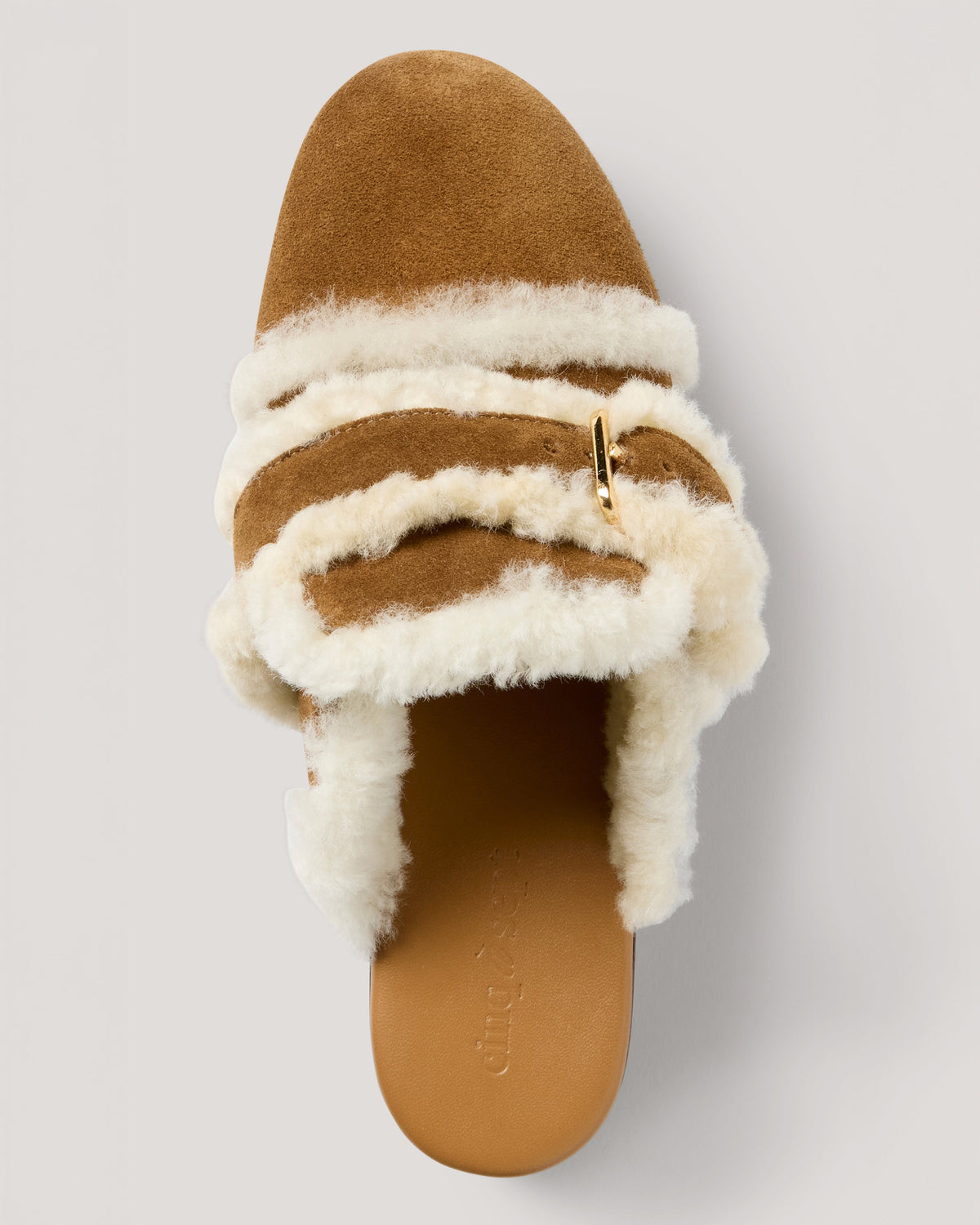 Cinq à Sept Wrenley Shearling Buckle Platform