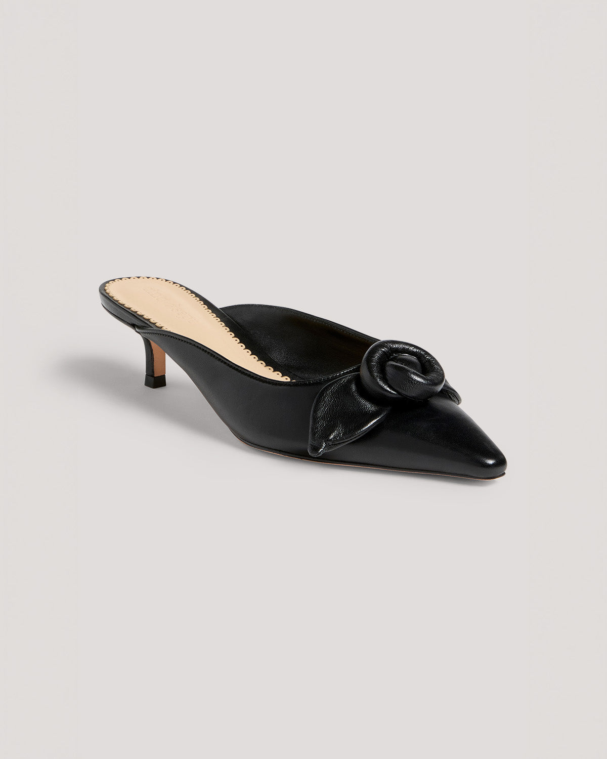 Cinq à Sept Layla Knotted Rose Kitten Heel