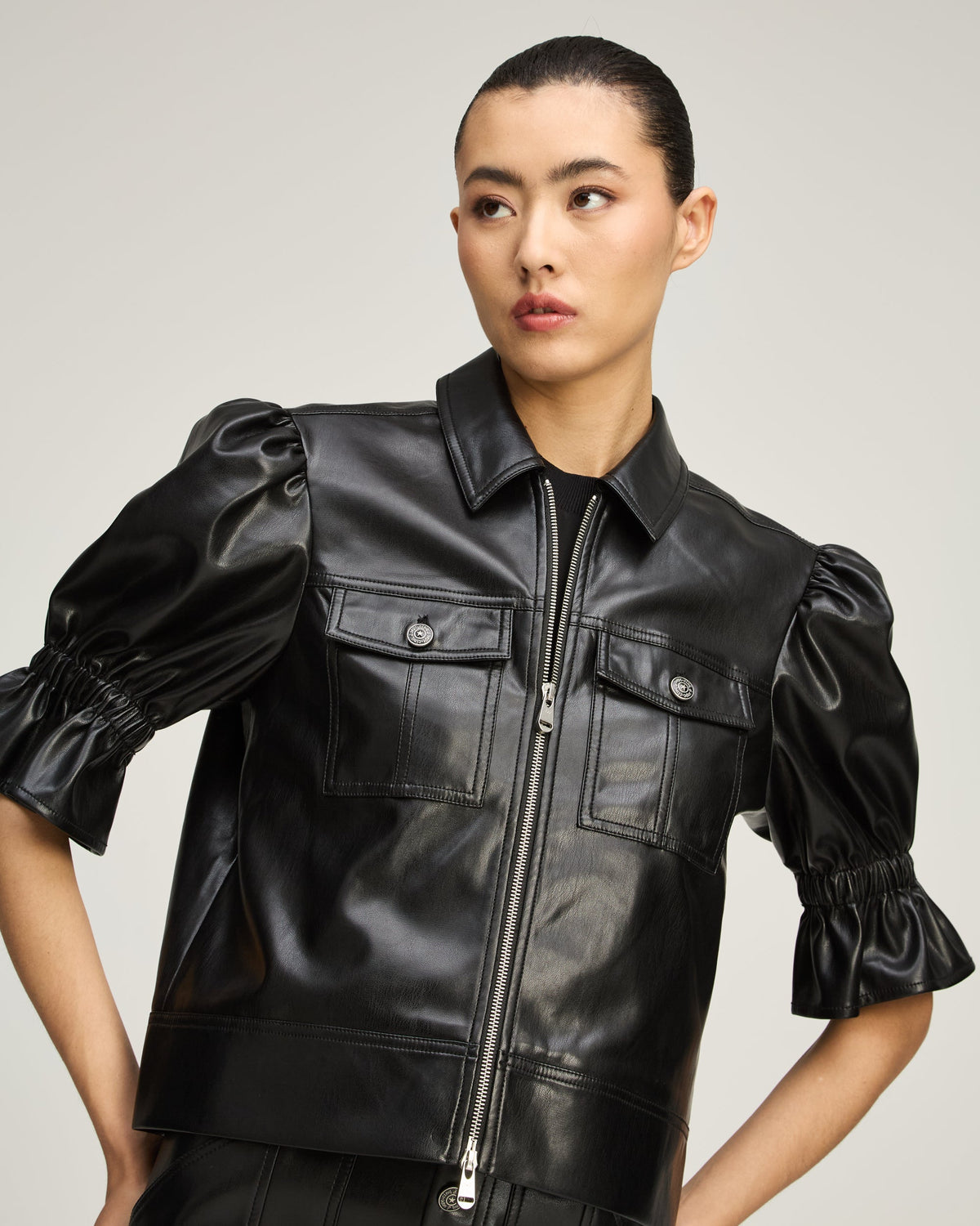 Cinq à Sept Lite Vegan Leather Holly Jacket