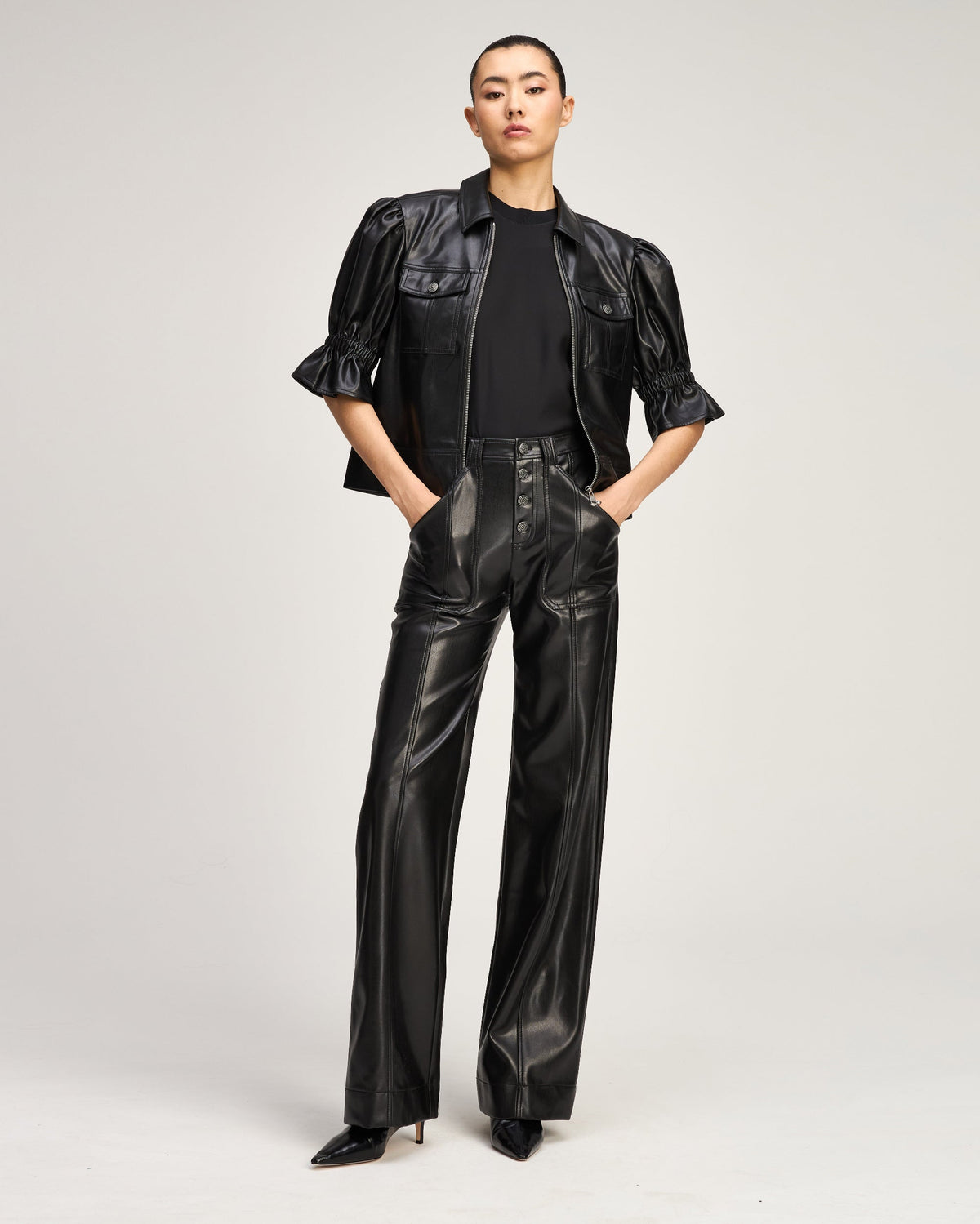 Cinq à Sept Lite Vegan Leather Holly Jacket