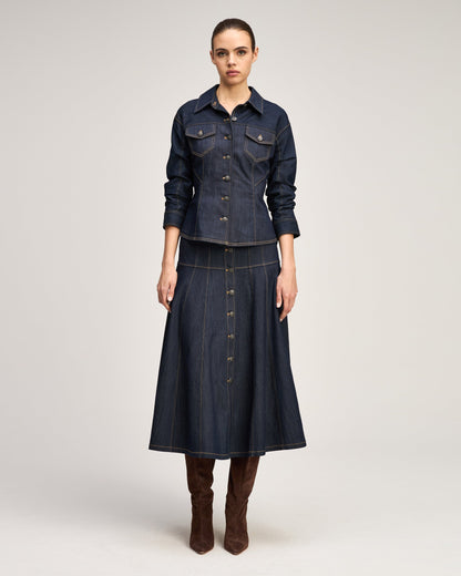 Cinq à Sept Scrunched Canyon Jean Jacket