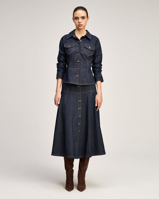 Cinq à Sept Scrunched Canyon Jean Jacket
