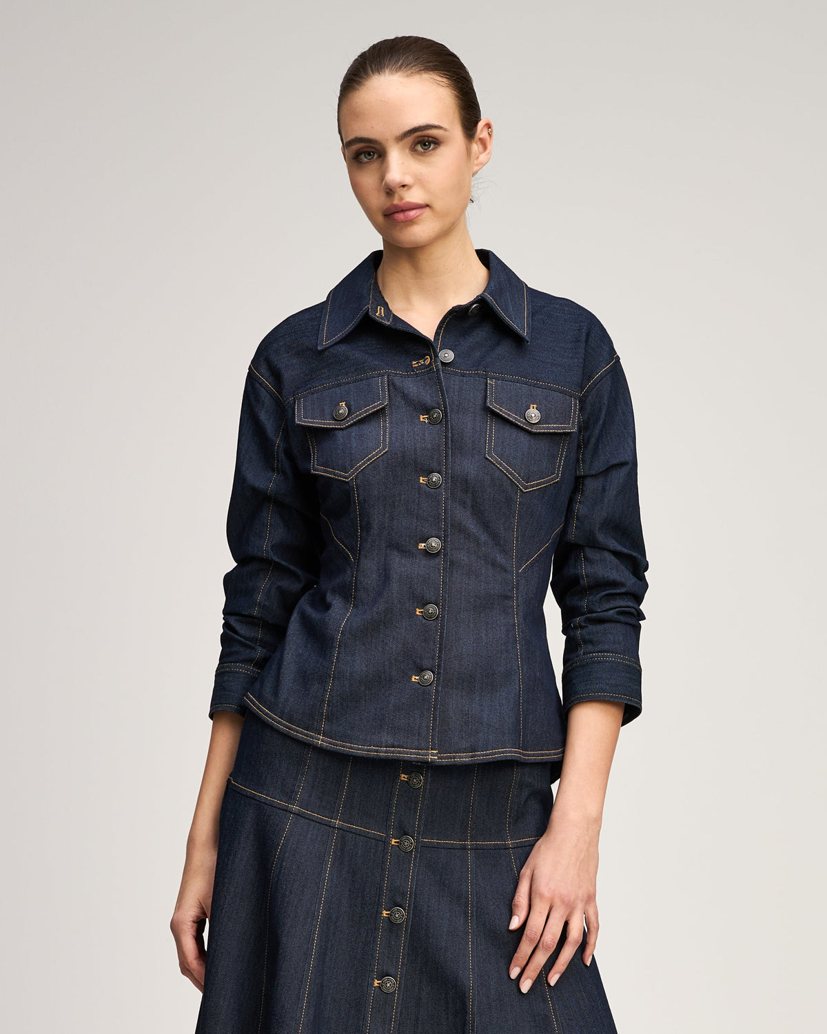 Cinq à Sept Scrunched Canyon Jean Jacket