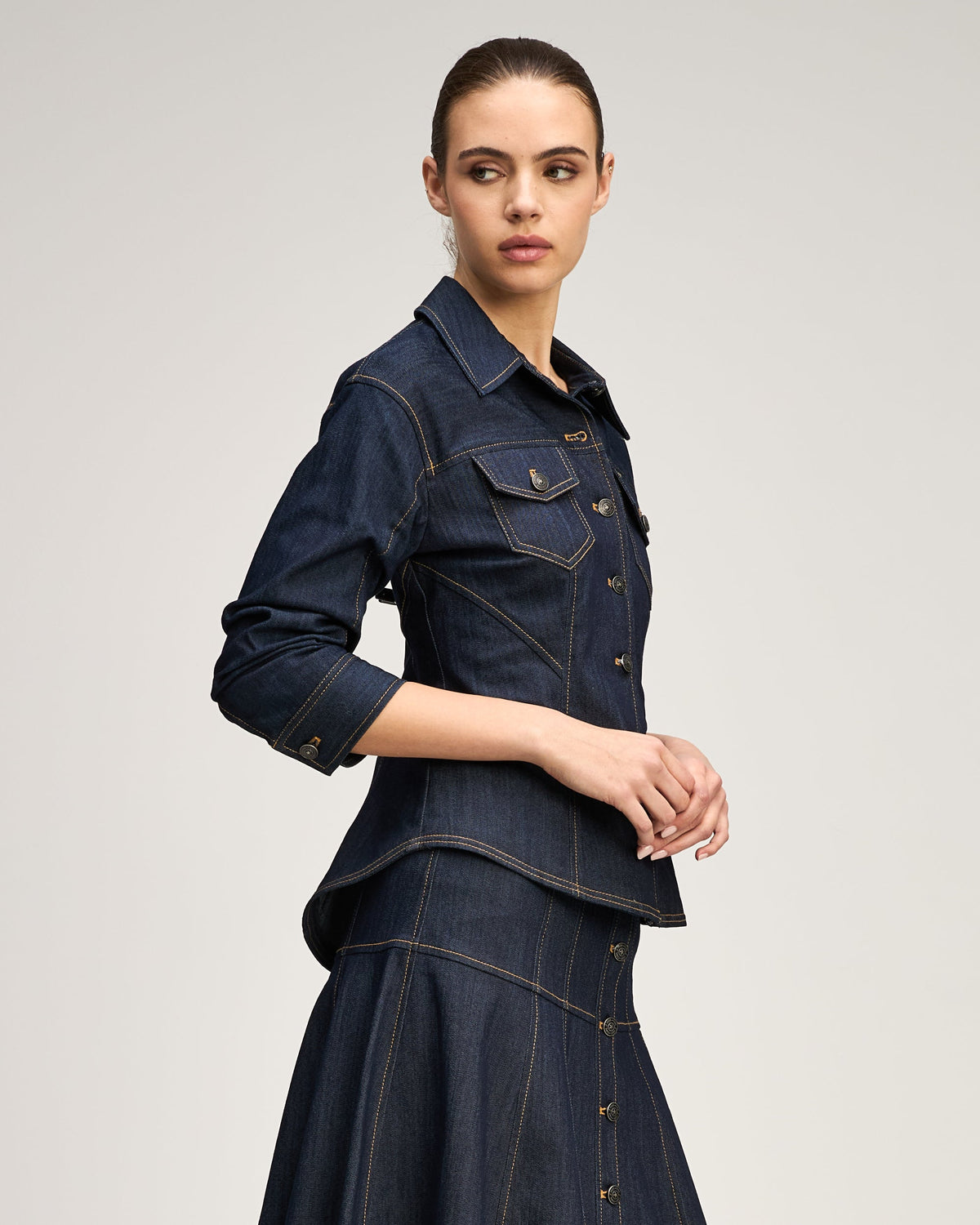 Cinq à Sept Scrunched Canyon Jean Jacket