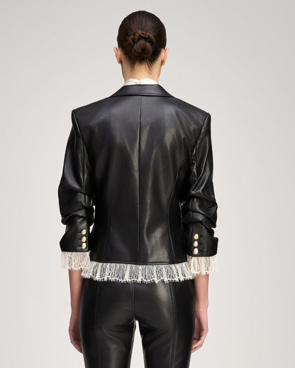 Cinq à Sept Vegan Leather Le Petit Roxie Blazer