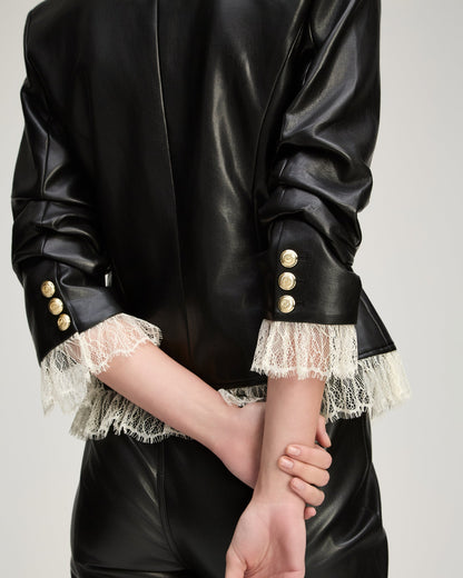 Cinq à Sept Vegan Leather Le Petit Roxie Blazer