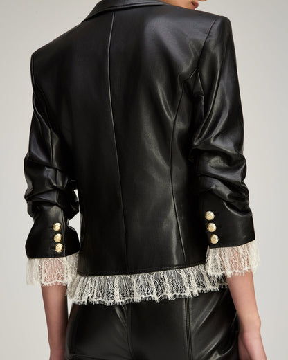 Cinq à Sept Vegan Leather Le Petit Roxie Blazer