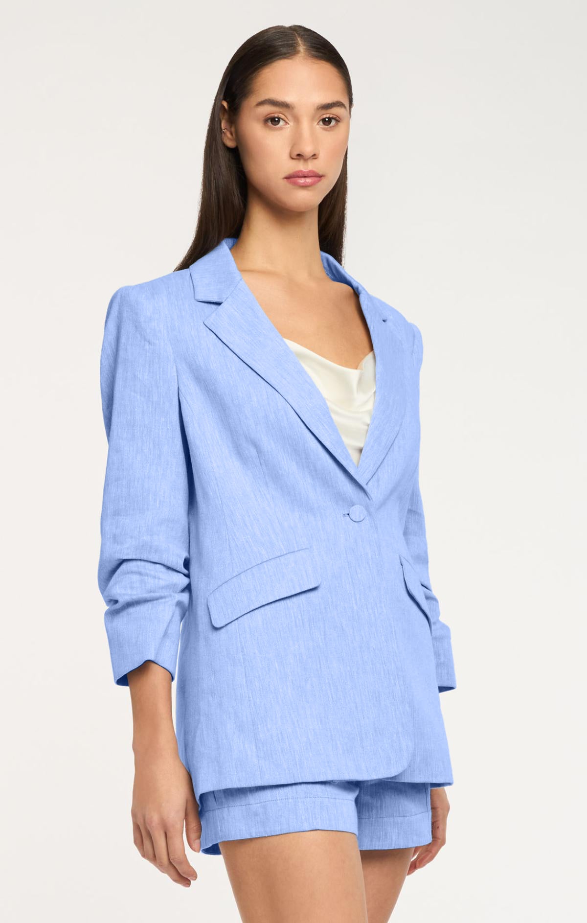 Cinq à Sept Linen Suiting Kylie Blazer