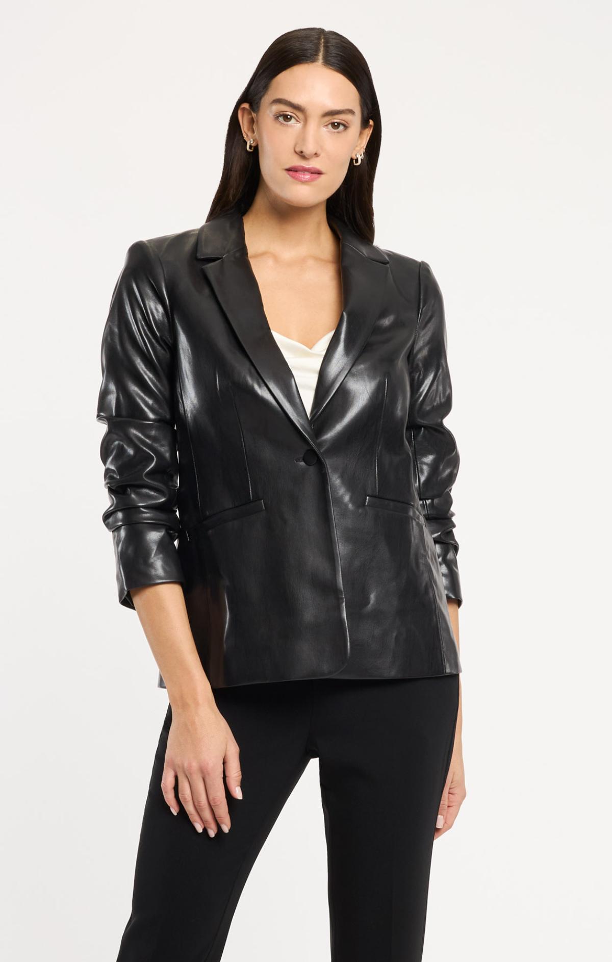 Cinq à Sept Vegan Leather Kylie Blazer