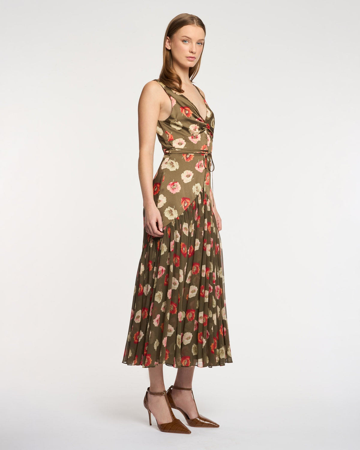 Cinq à Sept Floating Poppies Makaila Dress
