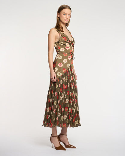 Cinq à Sept Floating Poppies Makaila Dress