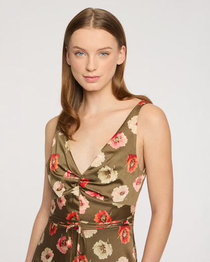 Cinq à Sept Floating Poppies Makaila Dress