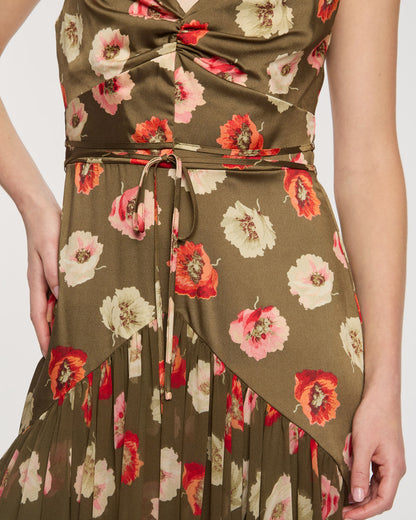 Cinq à Sept Floating Poppies Makaila Dress