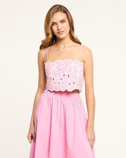 Cinq à Sept Paisley Bloom Embroidered Caterina Top