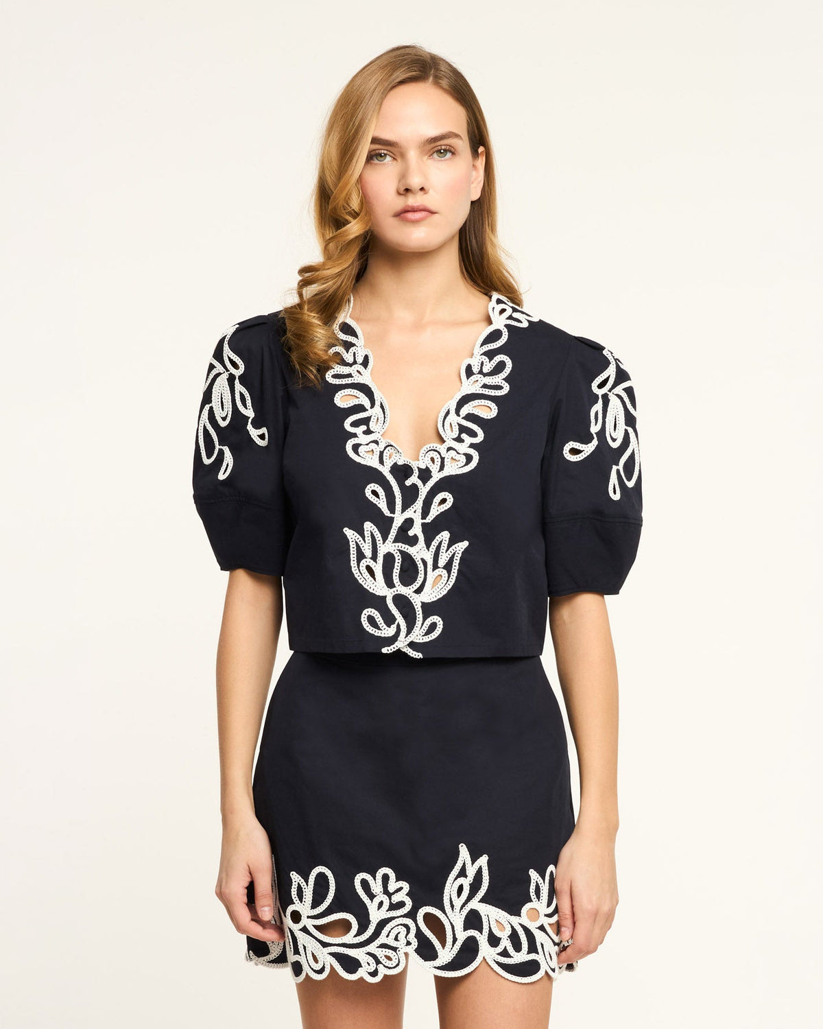 Cinq à Sept Paisley Bloom Embroidered Bellara Top