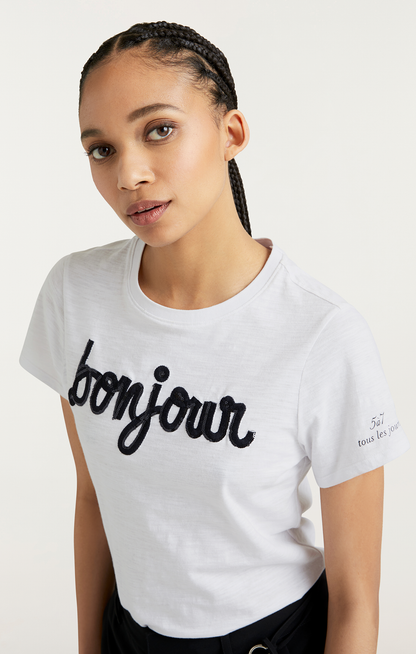 Cinq à Sept Shrunken Fringe Bonjour Tee