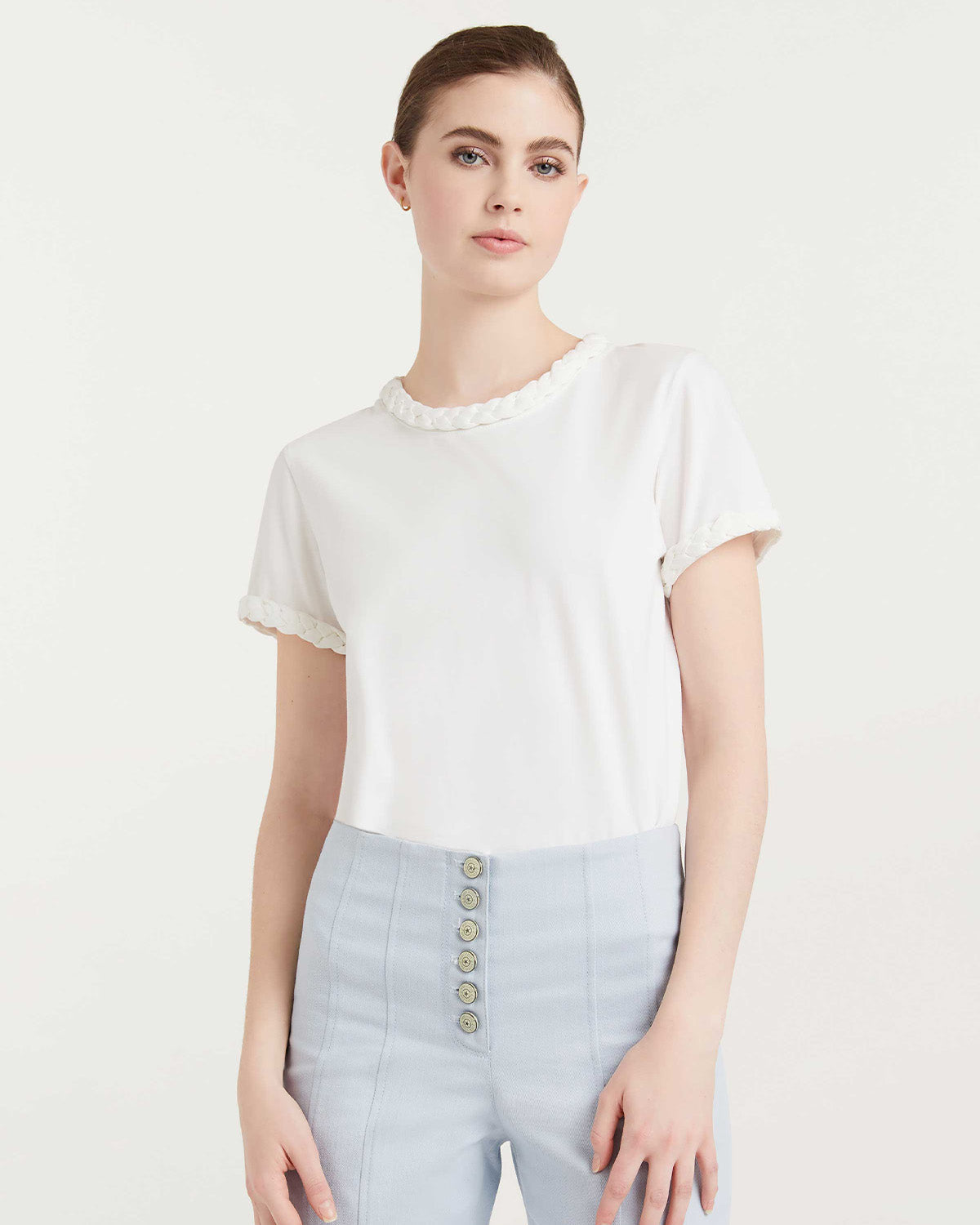 Cinq à Sept Braided Tee