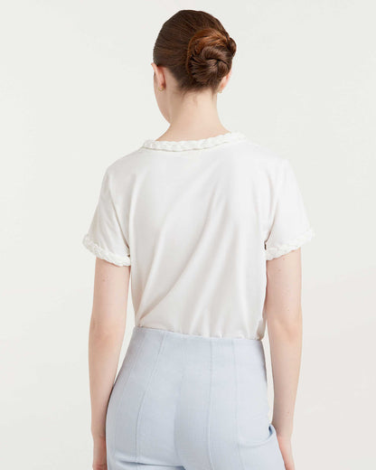 Cinq à Sept Braided Tee