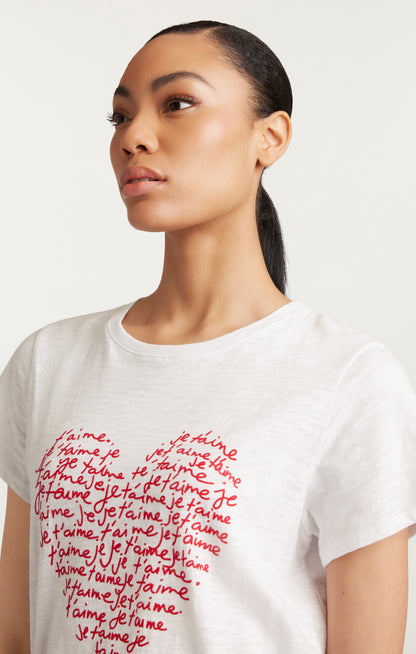 Cinq à Sept Je T'aime Heart Tee