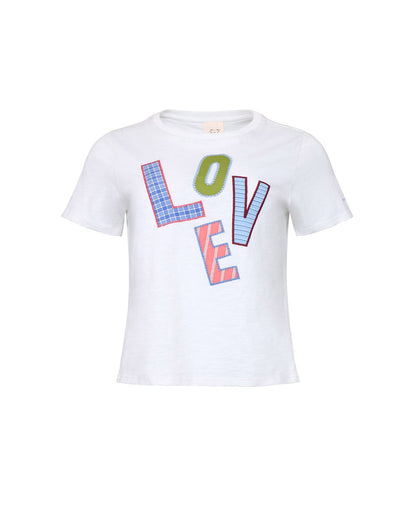 Cinq à Sept Love Collage Patch Shrunken Tee