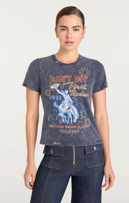 Cinq à Sept Bespoke Aint My First Rodeo Shrunken Tee