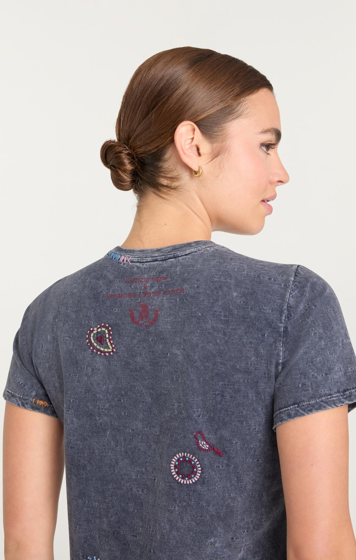 Cinq à Sept Bespoke Aint My First Rodeo Shrunken Tee