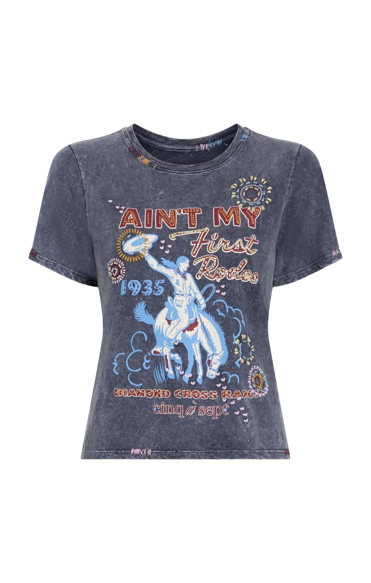 Cinq à Sept Bespoke Aint My First Rodeo Shrunken Tee