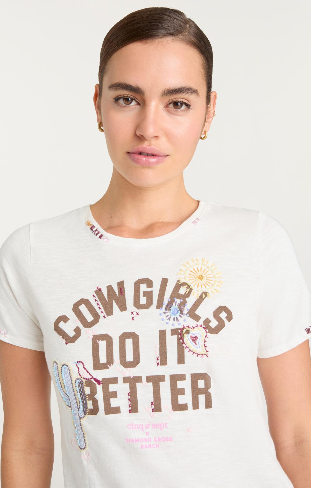 Cinq à Sept Bespoke Cowgirls Do It Better Shrunken Tee