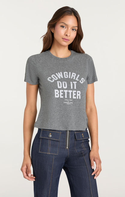 Cinq à Sept Heatset Cowgirls Do It Better Shrunken Tee