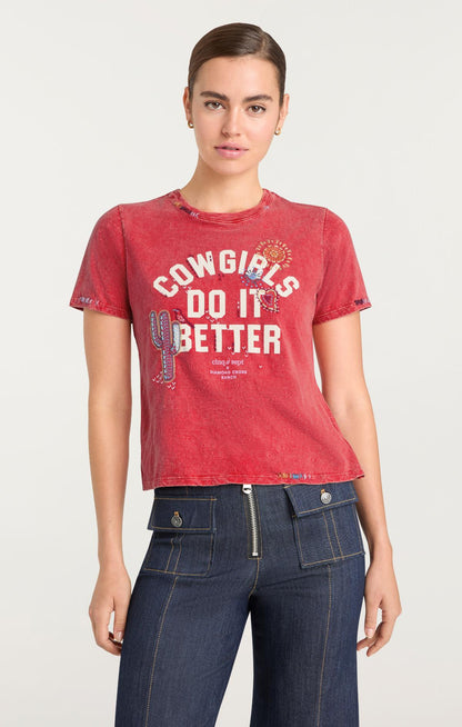 Cinq à Sept Bespoke Cowgirls Do It Better Shrunken Tee