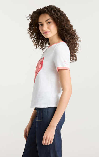 Cinq à Sept Je Taime Paris Shrunken Ringer Tee
