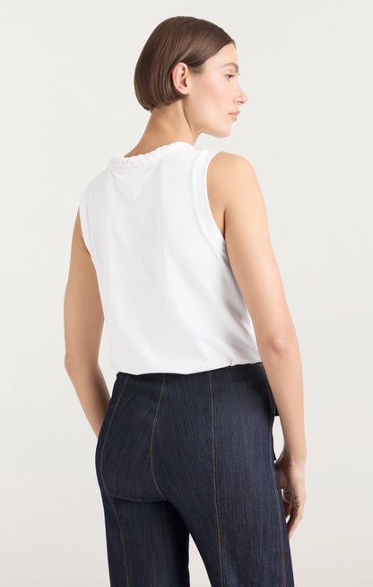 Cinq à Sept Sleeveless Braided Tee