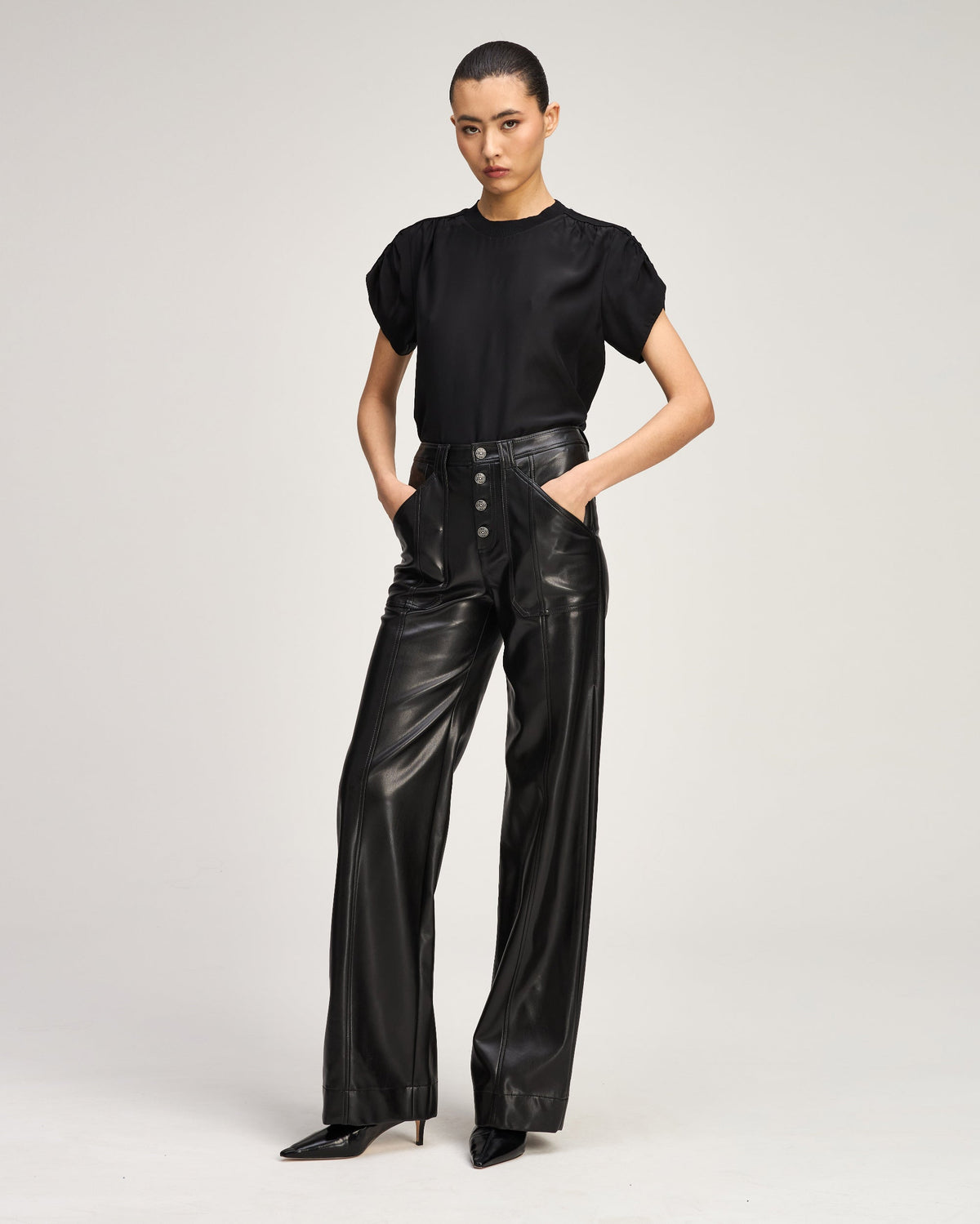Cinq à Sept Vegan Leather Azure Pant