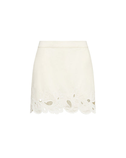 Cinq à Sept Paisley Bloom Embroidered Bonnie Skort