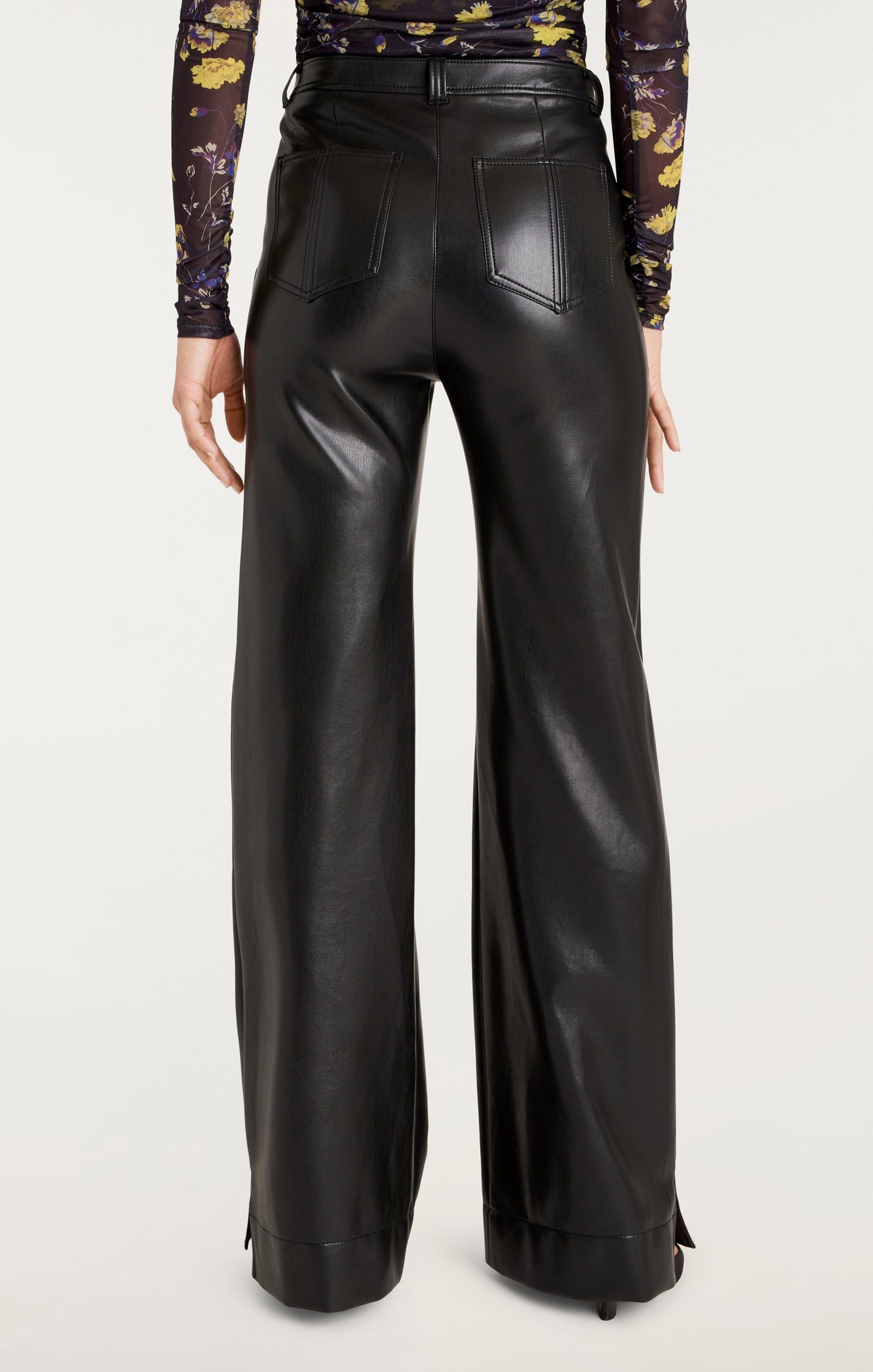Cinq à Sept Vegan Leather Long Benji Pant