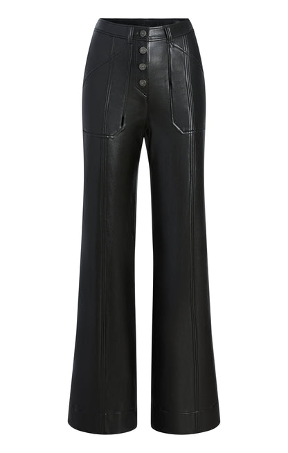 Cinq à Sept Vegan Leather Long Benji Pant