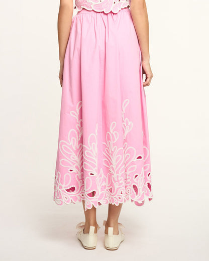 Cinq à Sept Paisley Bloom Embroidered Espe Skirt