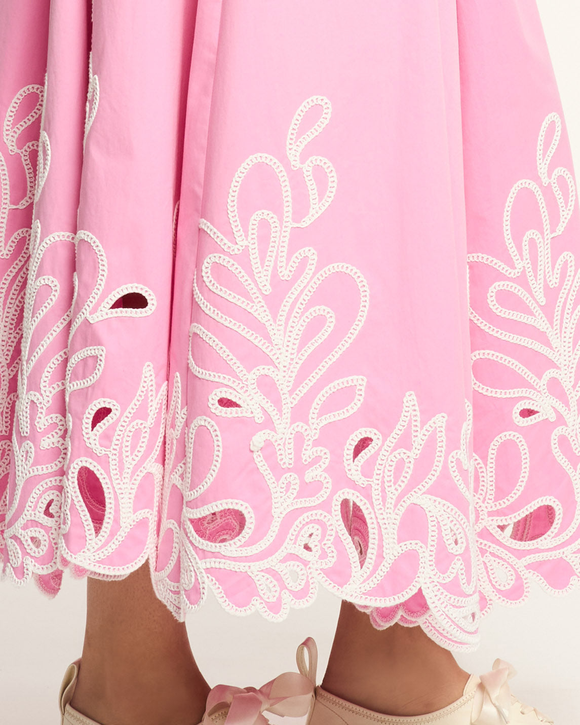 Cinq à Sept Paisley Bloom Embroidered Espe Skirt