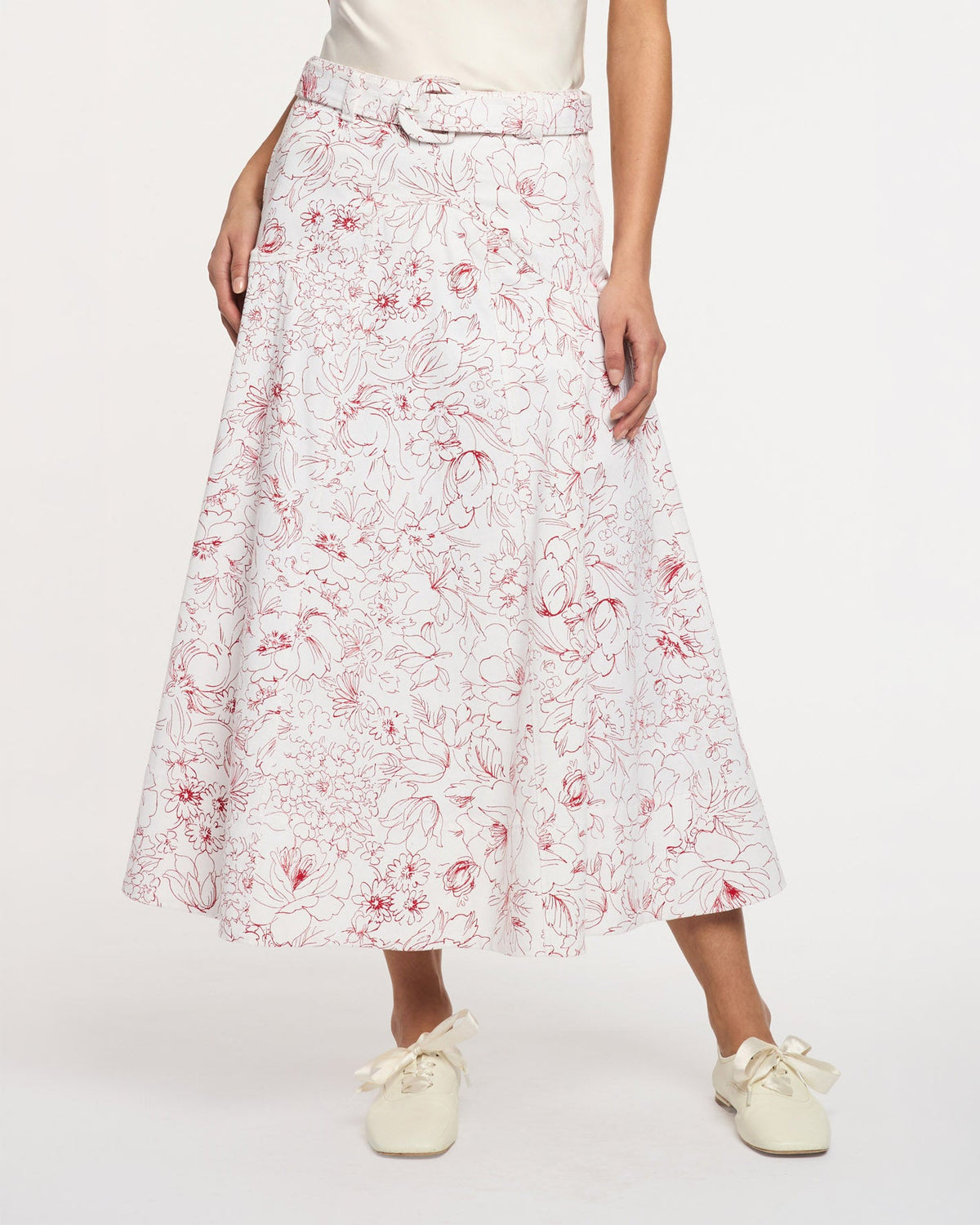 Cinq à Sept Garden Doodle Nala Skirt