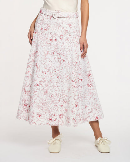 Cinq à Sept Garden Doodle Nala Skirt