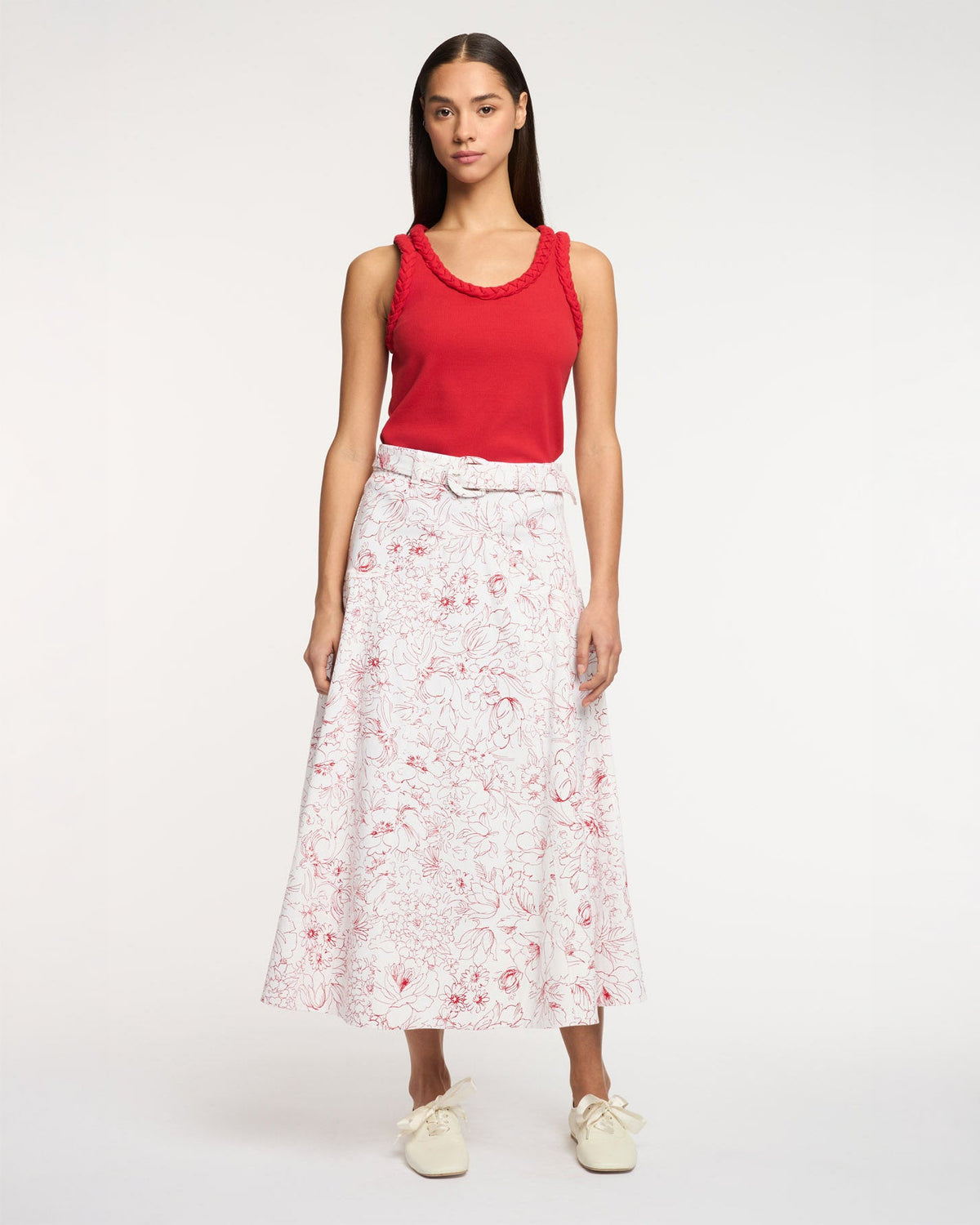 Cinq à Sept Garden Doodle Nala Skirt