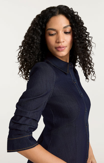Cinq à Sept Indigo Lucilla Jean Dress