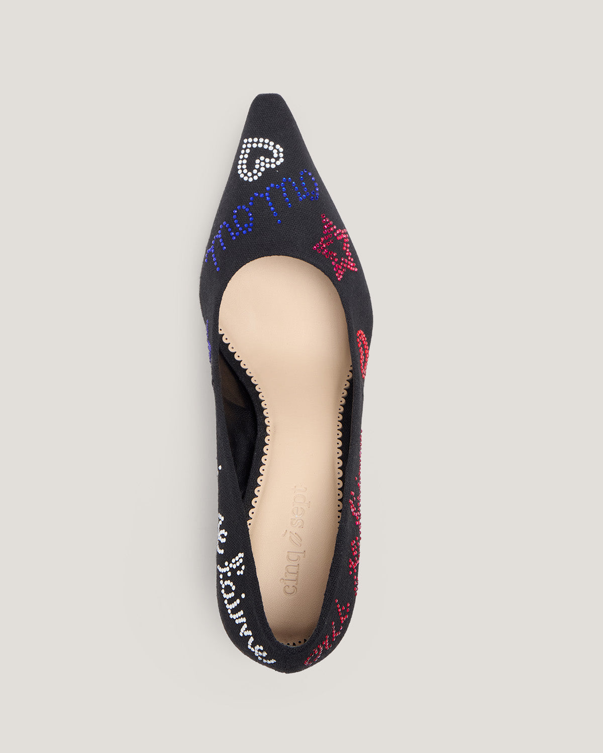 Cinq à Sept Juliet Heatset Linen Pointed Pump