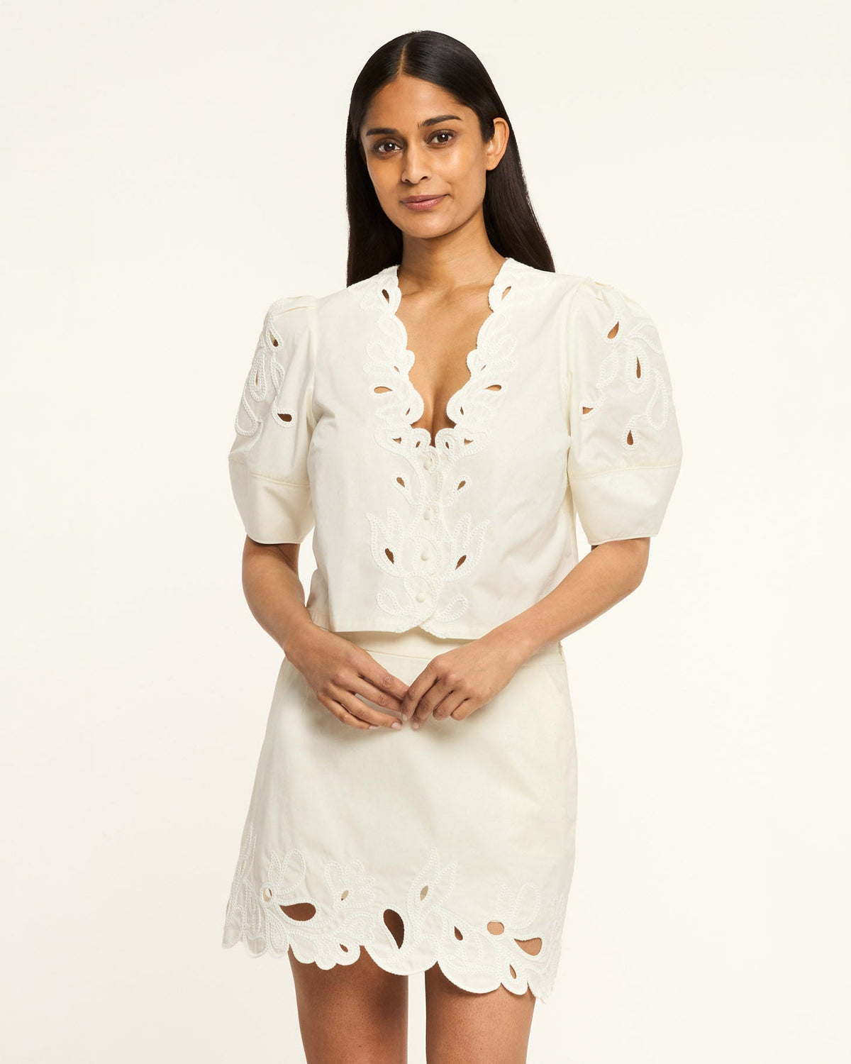 Cinq à Sept Paisley Bloom Embroidered Bellara Top