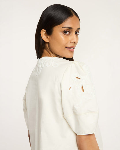 Cinq à Sept Paisley Bloom Embroidered Bellara Top