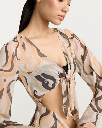 Cinq à Sept Canyon Swirl Talita Coverup