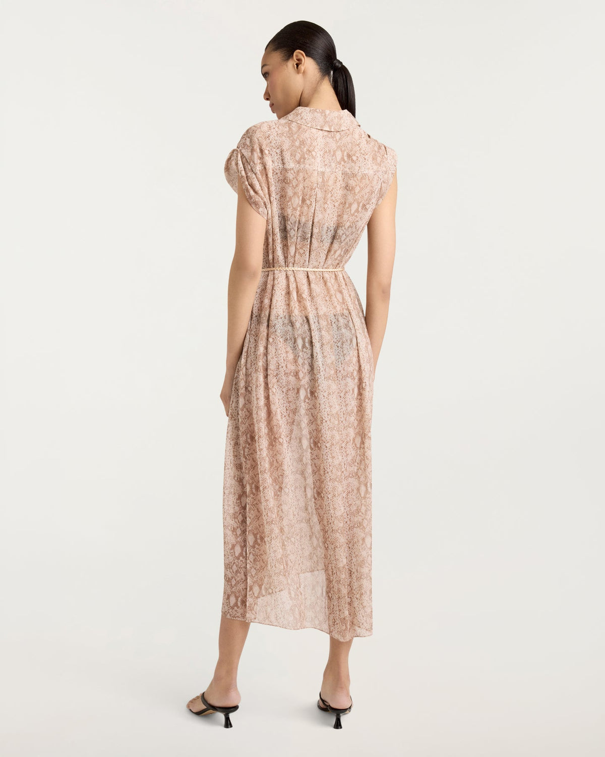 Cinq à Sept Snake Sleeveless Melanie Coverup